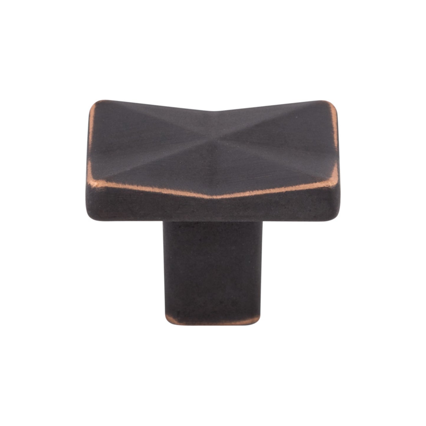 TOP KNOBS TK560UM Quilted 1 1/4" Length Rectangle Knob - Umbrio