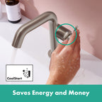 HANSGROHE 73321821 Tecturis S Single-Hole Fine 110, 1.2 GPM - Brushed Nickel