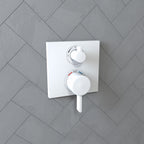 HANSGROHE 15712701 Ecostat Thermostatic Trim with Volume Control - Matte White