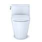 TOTO MS642234CEFG#01 Nexus One-Piece Elongated 1.28 GPF Universal Height Toilet with CEFIONTECT and SS234 SoftClose Seat , Cotton White