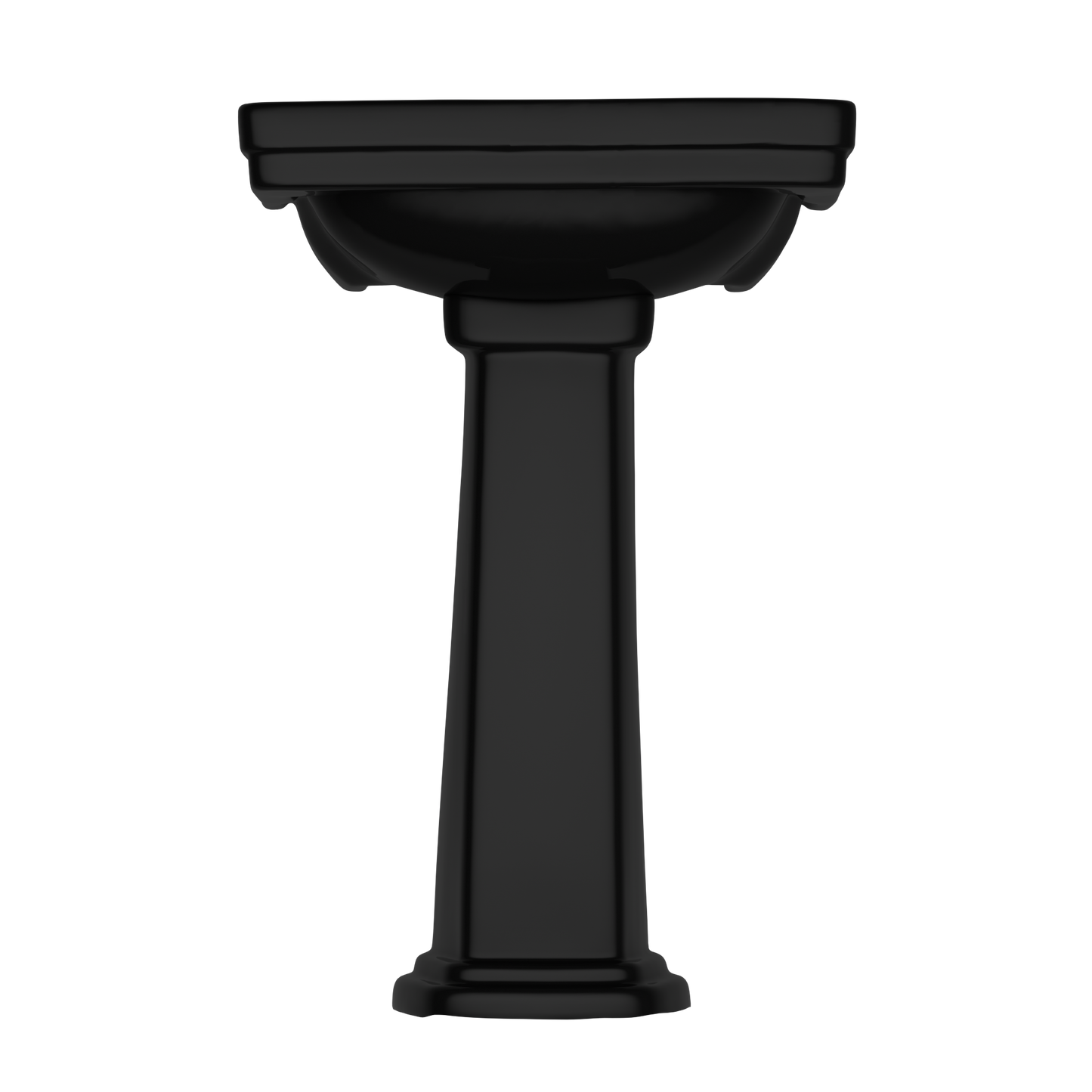 TOTO LPT532N#51 Promenade 24" X 19-1/4" Rectangular Pedestal Bathroom Sink For Single Hole Faucets - Ebony