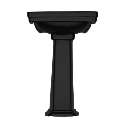 TOTO LPT532N#51 Promenade 24" X 19-1/4" Rectangular Pedestal Bathroom Sink For Single Hole Faucets - Ebony