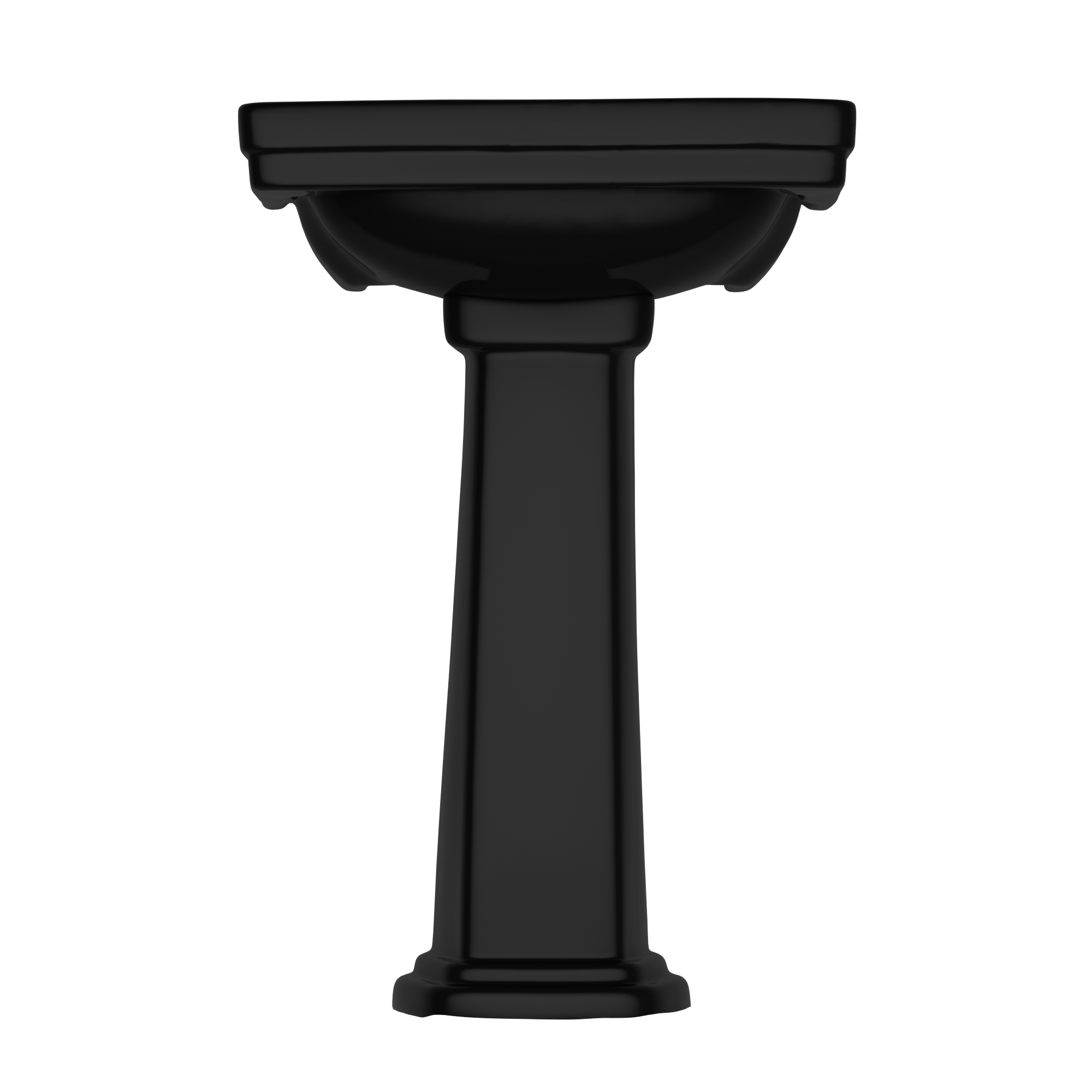 TOTO LPT532.4N#51 Promenade 24" X 19-1/4" Rectangular Pedestal Bathroom Sink For 4 Inch Center Faucets - Ebony