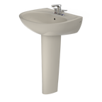 TOTO LPT241.4G#03 Supreme Oval Basin Pedestal Bathroom Sink With Cefiontect For 4 Inch Center Faucets - Bone