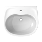 TOTO LPT241G#01 Supreme Oval Basin Pedestal Bathroom Sink With Cefiontect For Single Hole Faucets - Cotton White