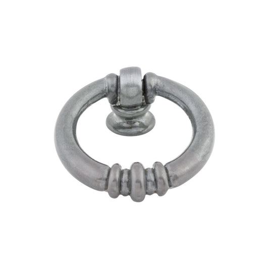 TOP KNOBS M177 Newton Ring 1 5/8" Length Round Knob - Pewter Light