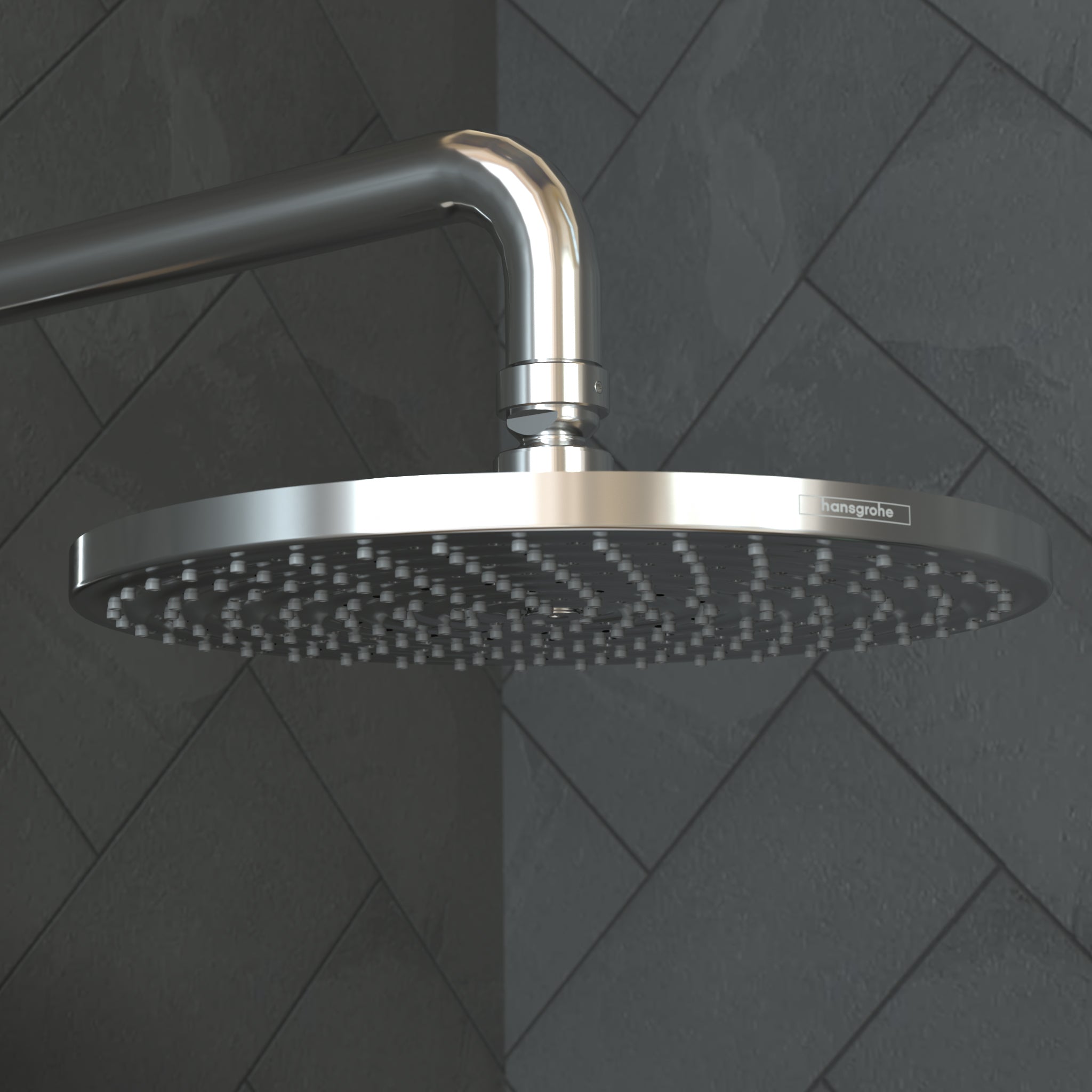 HANSGROHE 27474001 Raindance S Showerhead 240 1-Jet, 2.5 GPM - Chrome