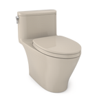 TOTO MS642124CUFG#03 Nexus 1G One-Piece Elongated 1.0 Gpf Universal Height Toilet With Cefiontect And Ss124 Softclose Seat - Bone