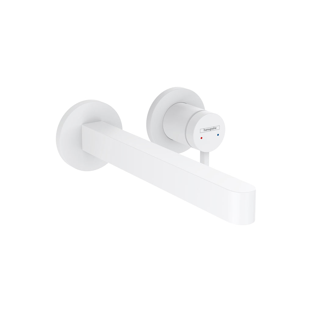 HANSGROHE 76050701 Finoris Wall-Mounted Single-Handle Faucet Trim, 1.2 GPM - Matte White