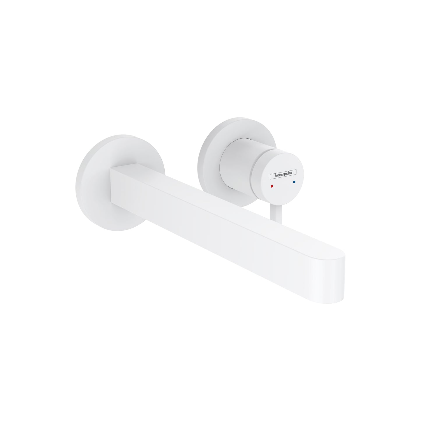 HANSGROHE 76050701 Finoris Wall-Mounted Single-Handle Faucet Trim, 1.2 GPM - Matte White