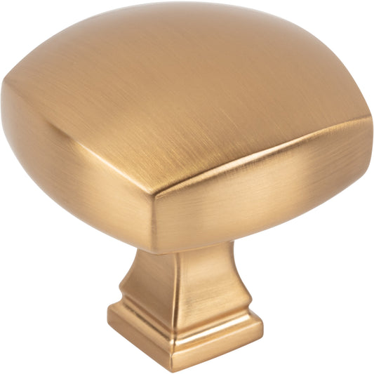 JEFFREY ALEXANDER 278L-SBZ Audrey 1-3/8" Diameter Square Knob - Satin Bronze