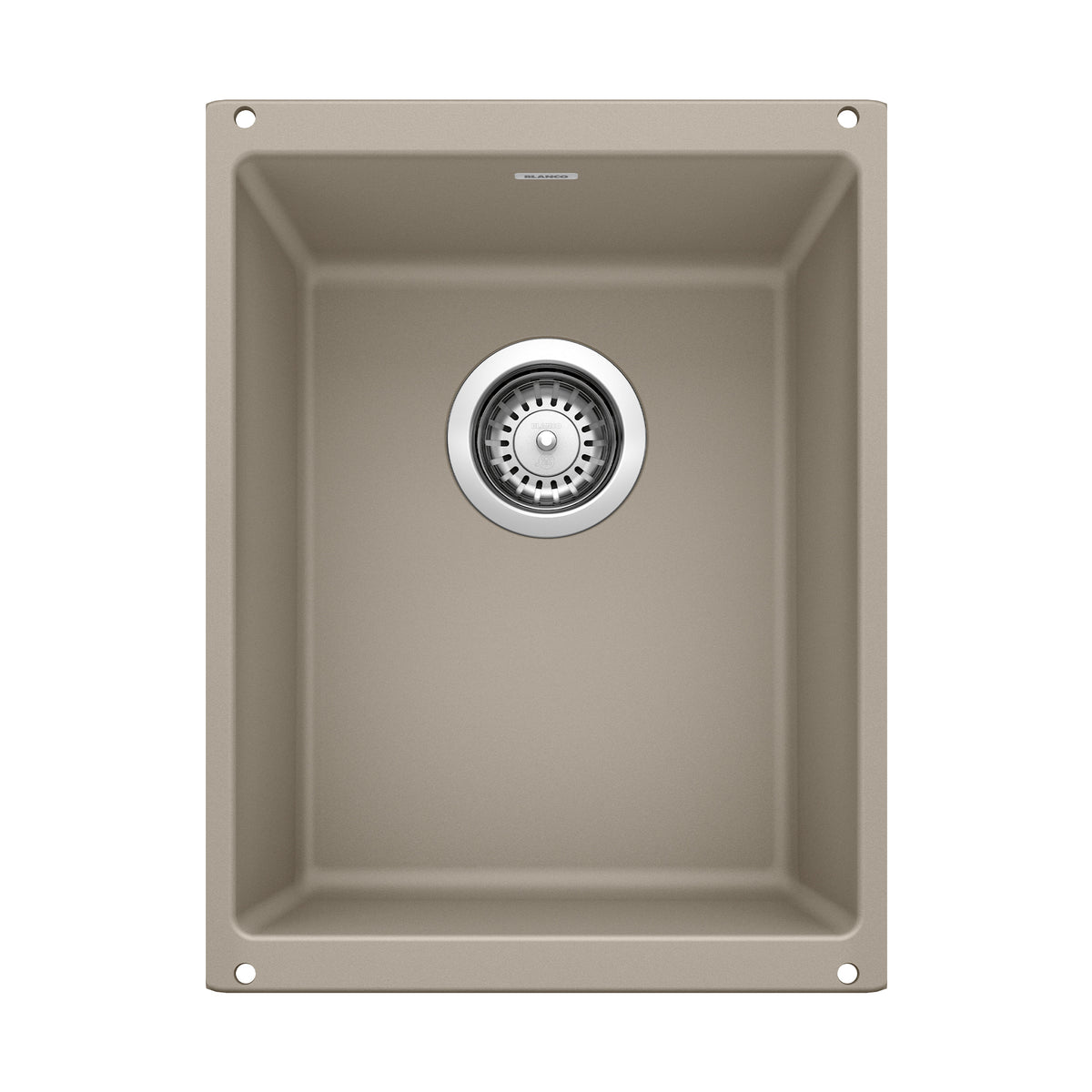 BLANCO 517676 Precis Precis SILGRANIT 13" Undermount Bar Sink - Truffle in Truffle