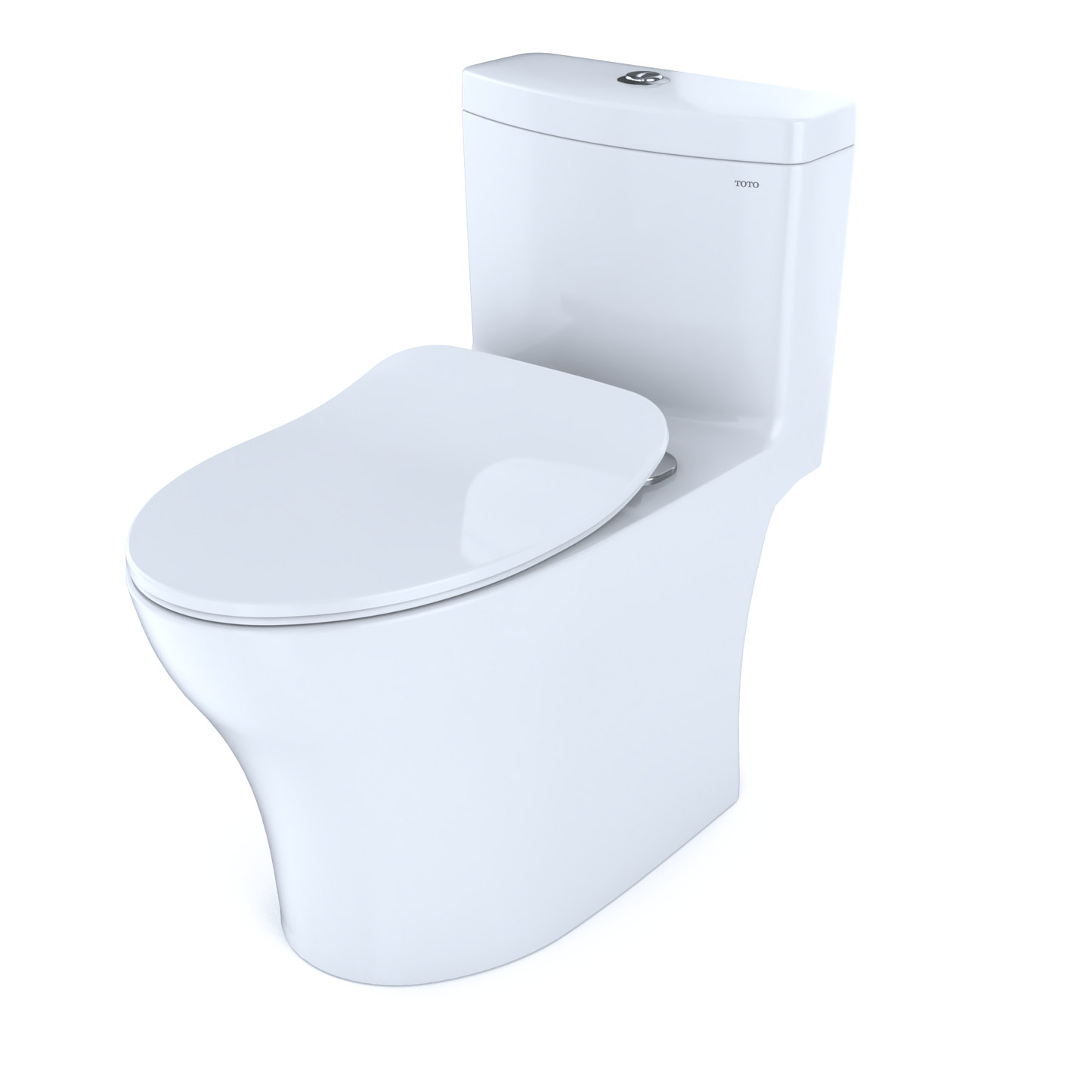 TOTO MS646234CEMFGN#01 Aquia IV One-Piece Elongated Dual Flush 1.28 and 0.9 GPF Universal Height , Cotton White