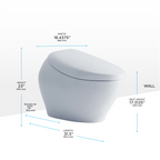 TOTO MS902CUMFG#01 Neorest Nx1 Dual Flush 1.0 Or 0.8 Gpf Toilet With Integrated Bidet Seat - Cotton White