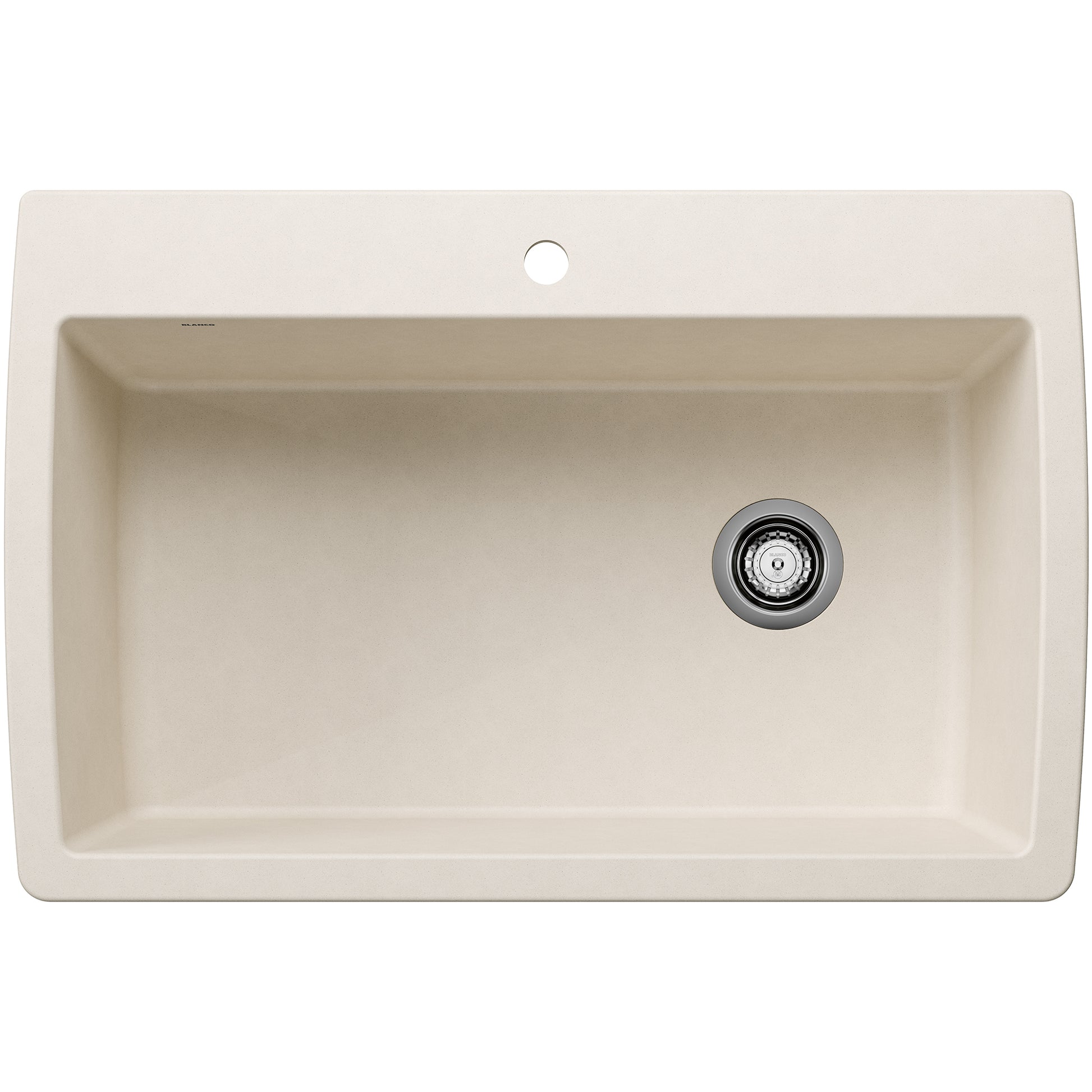 BLANCO 443072 Diamond Diamond SILGRANIT 33.5" Super Single Dual Mount Kitchen Sink - Soft White in Soft White