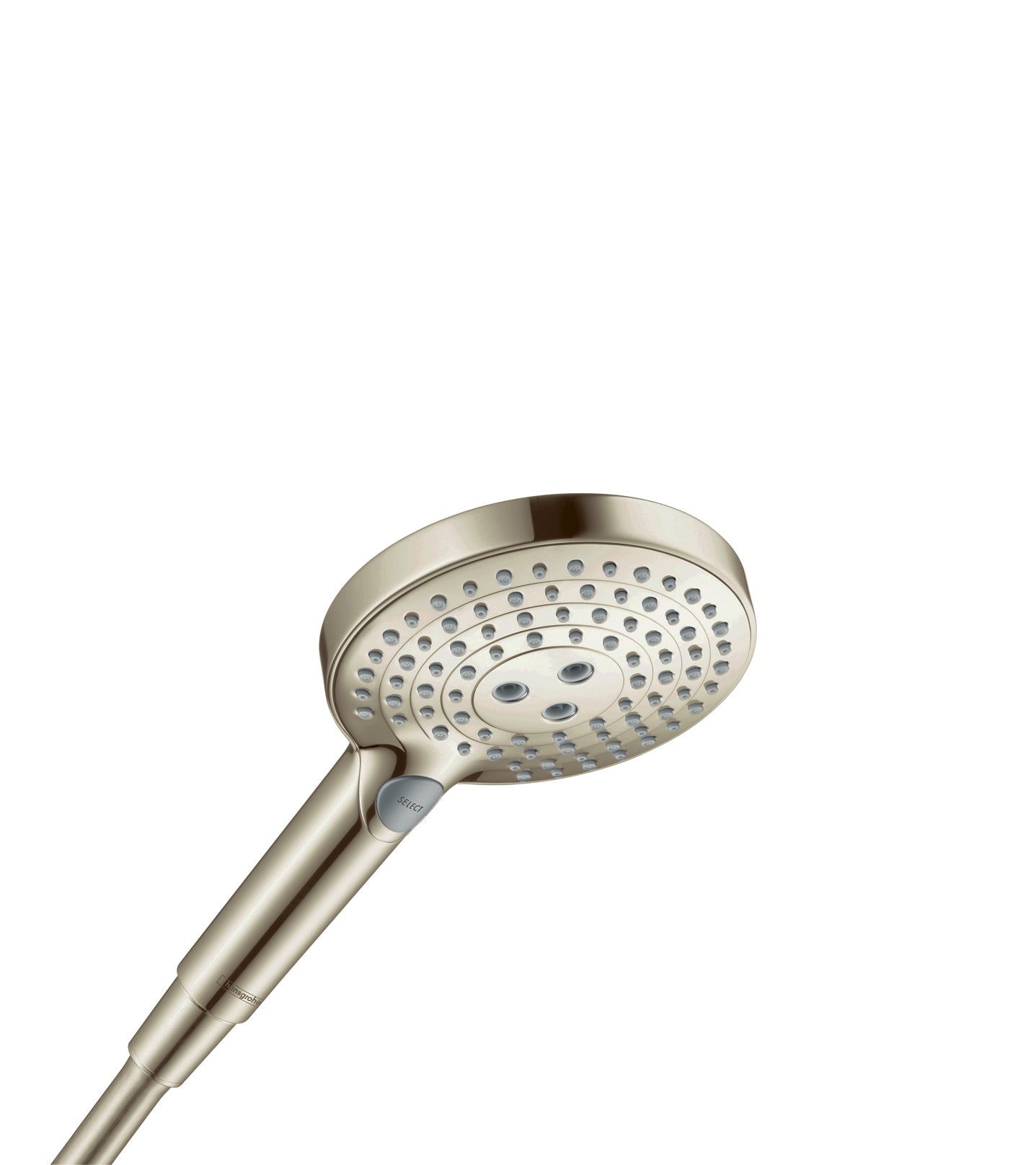 HANSGROHE 26037831 Raindance Select S Handshower 120 3-Jet PowderRain, 2.5 GPM - Polished Nickel