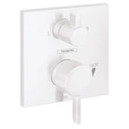 HANSGROHE 15862701 Ecostat Pressure Balance Trim Square with Diverter - Matte White
