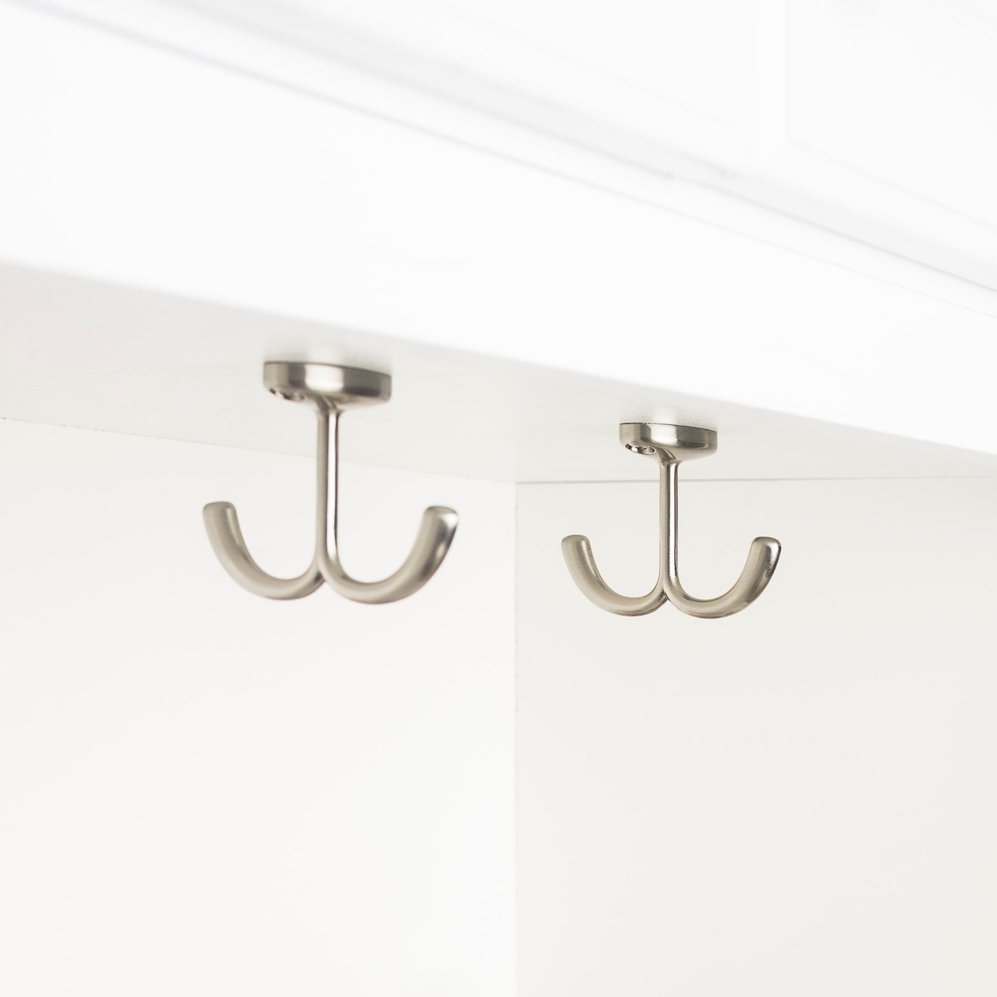 ELEMENTS YD20-156SN Elements Ceiling Double Hook - Satin Nickel