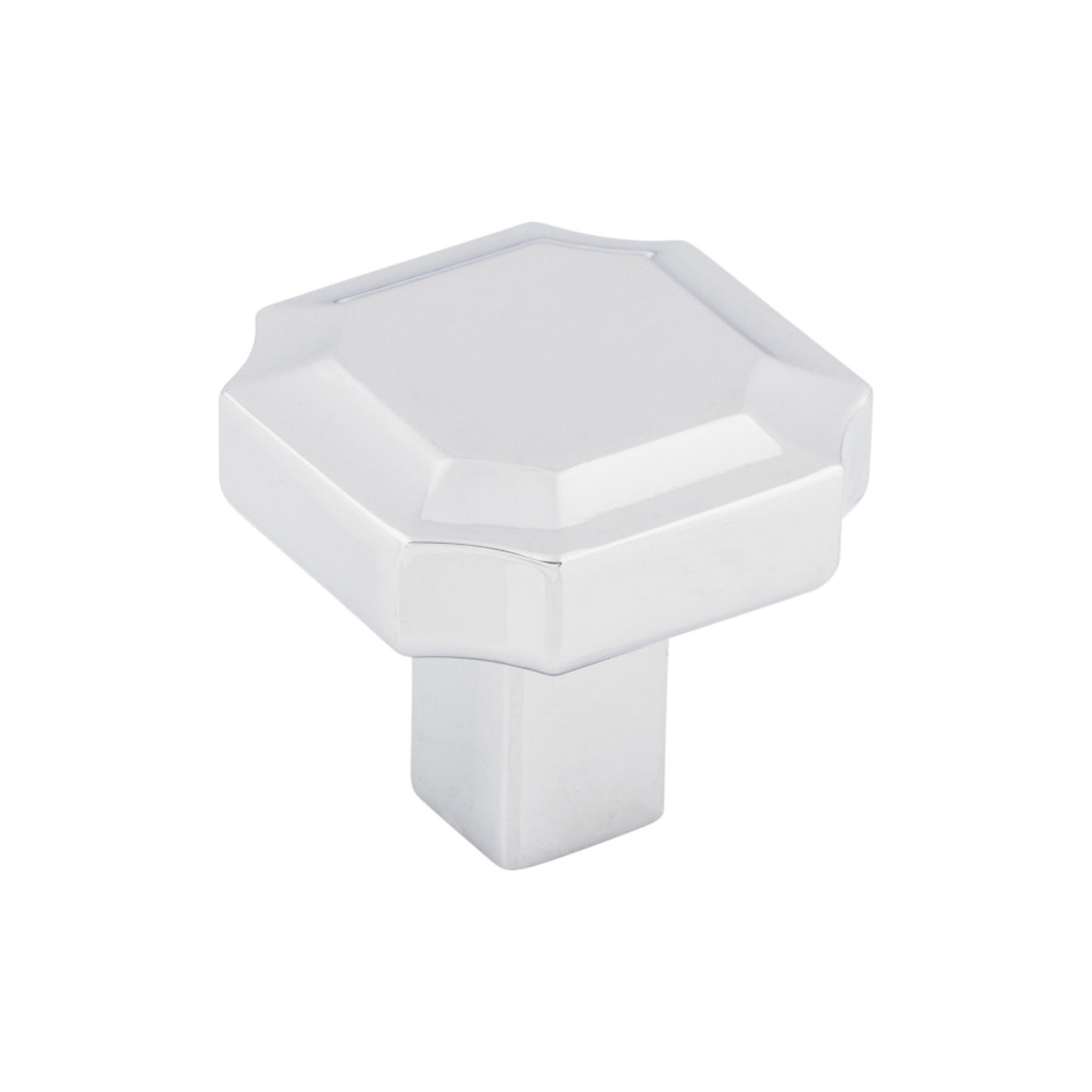 TOP KNOBS TK3020PC Davenport 1 1/4" Length Geometric Knob - Polished Chrome