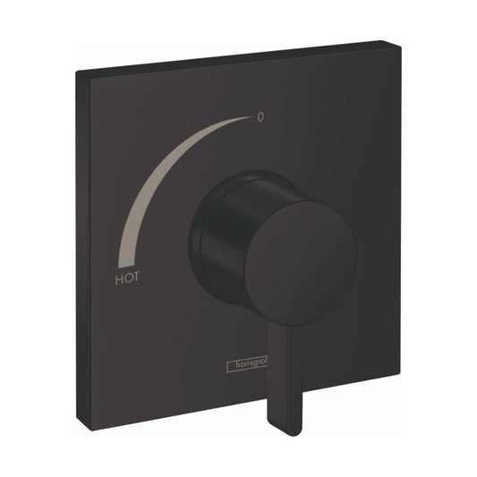 HANSGROHE 15724671 Ecostat Square Pressure Balance Trim - Matte Black