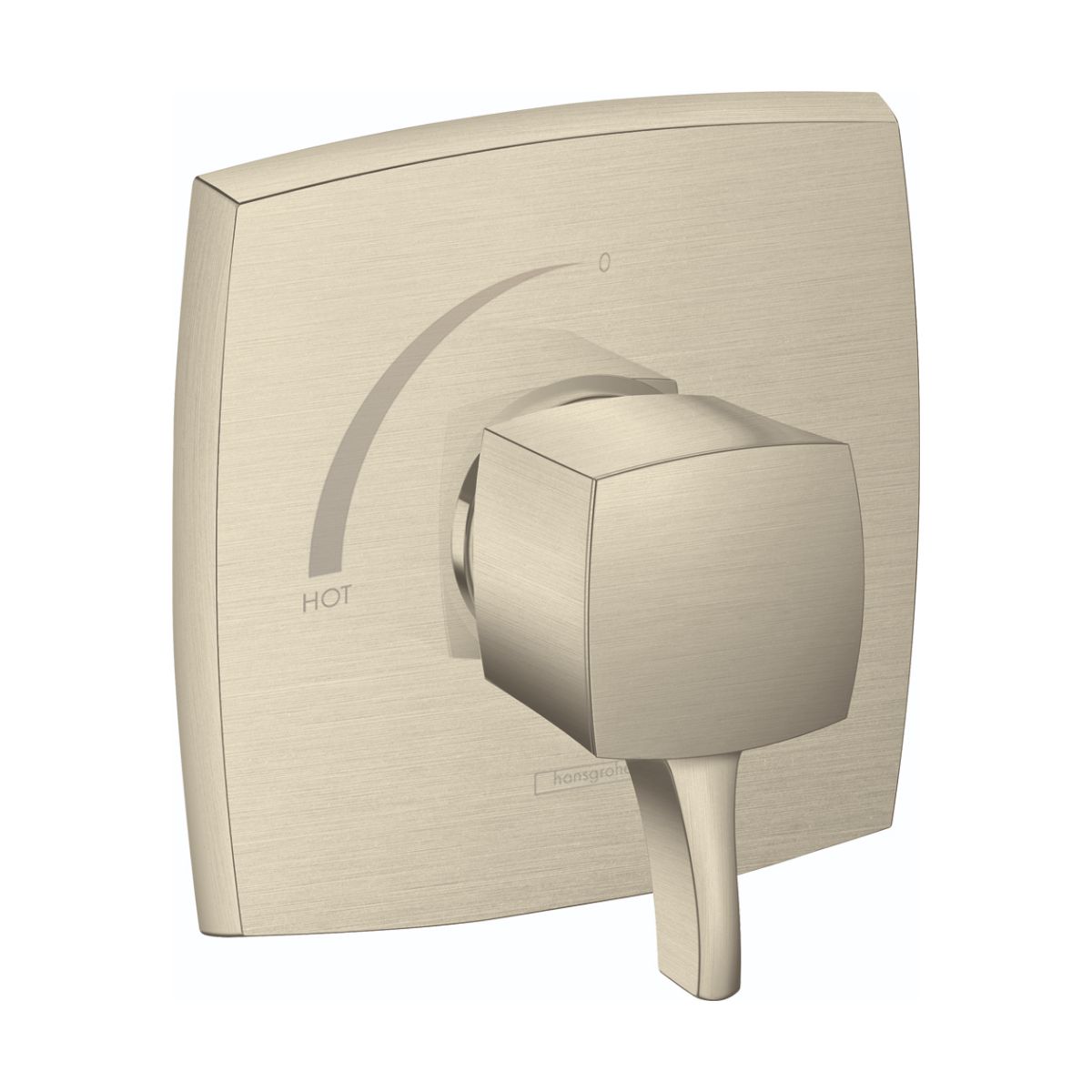 HANSGROHE 15769821 Ecostat Classic Pressure Balance Trim, Square - Brushed Nickel