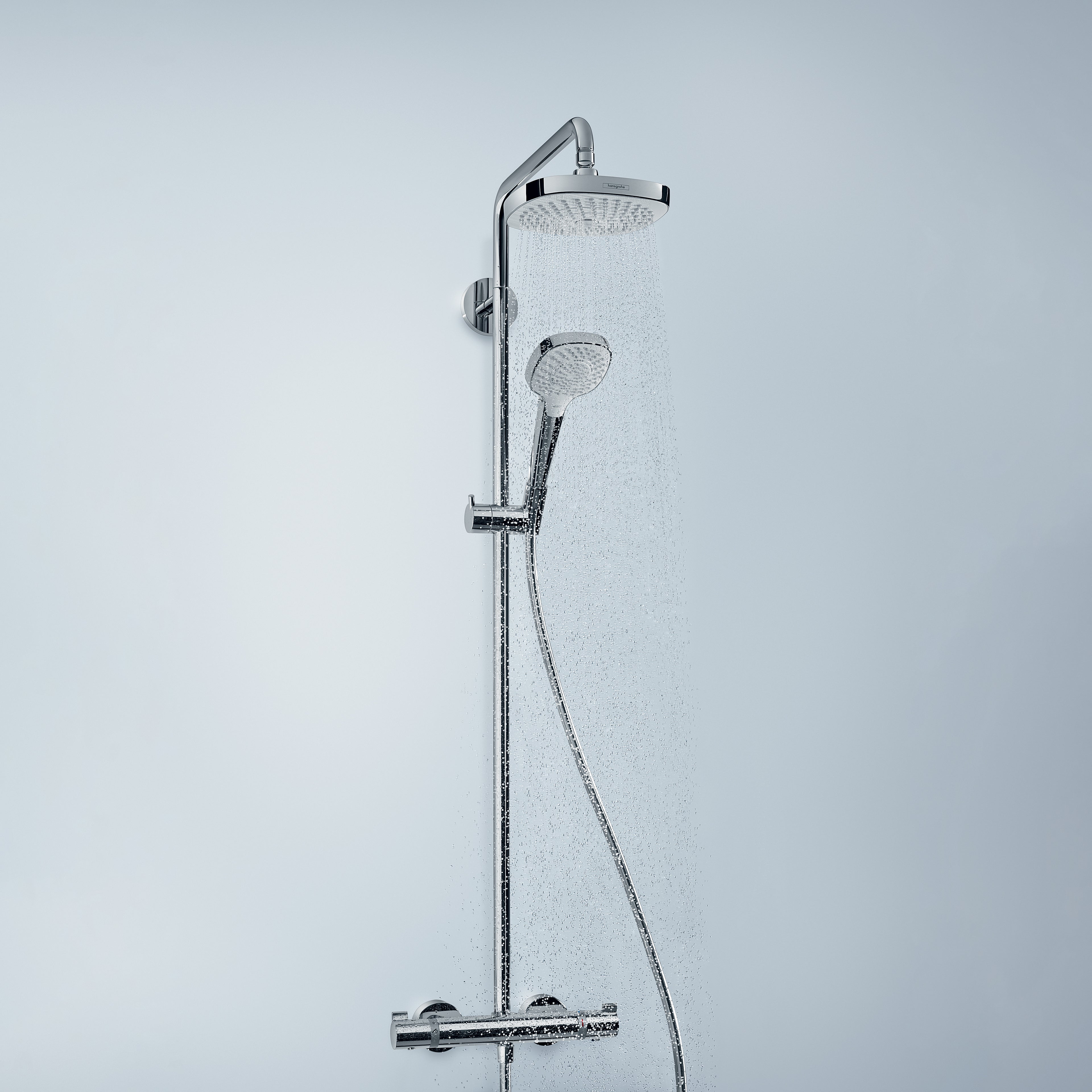 HANSGROHE 04698001 Croma Select E Showerpipe 180 2-Jet, 1.8 GPM - Chrome