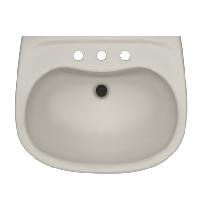 TOTO LPT241.8G#12 Supreme Oval Basin Pedestal Bathroom Sink With Cefiontect For 8 Inch Center Faucets - Sedona Beige