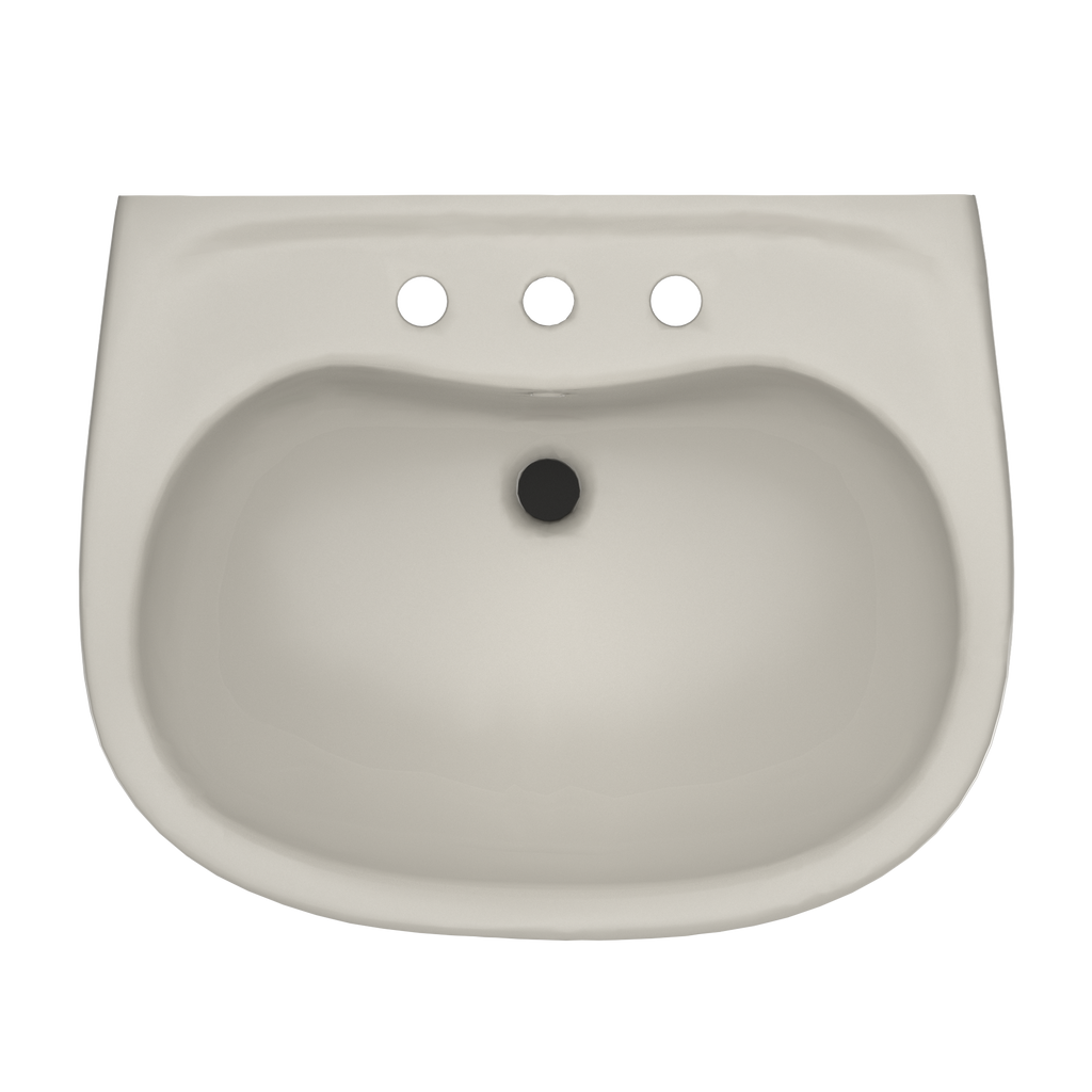 TOTO LHT242.8G#12 Prominence Oval Wall-Mount Bathroom Sink With Cefiontect And Shroud For 8 Inch Center Faucets - Sedona Beige
