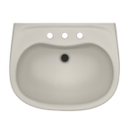 TOTO LHT242.8G#12 Prominence Oval Wall-Mount Bathroom Sink With Cefiontect And Shroud For 8 Inch Center Faucets - Sedona Beige