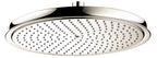 HANSGROHE 28428831 Raindance Classic Showerhead 300 1-Jet, 2.5 GPM - Polished Nickel