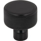 TOP KNOBS TK3261BLK Garrison 1 1/4" Length Round Knob - Flat Black