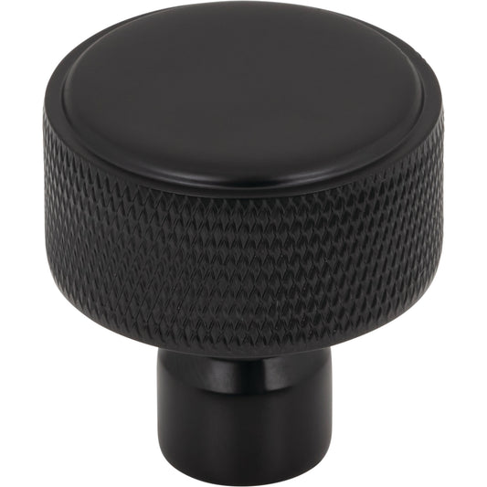 TOP KNOBS TK3261BLK Garrison 1 1/4" Length Round Knob - Flat Black