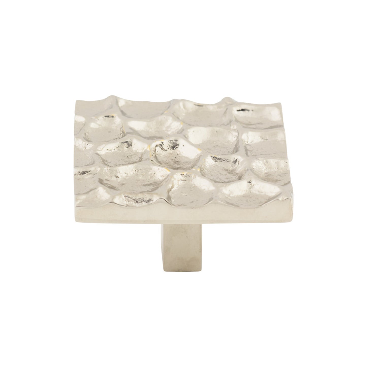 TOP KNOBS TK302PN Cobblestone 1 15/16" Length Square Knob - Polished Nickel