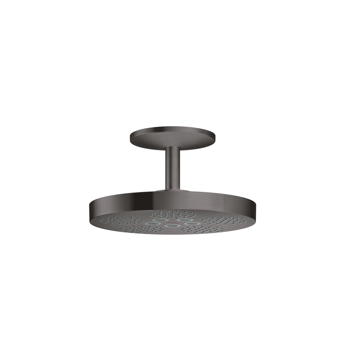 AXOR 48483341 ONE Showerhead 280 2-Jet with Ceiling Mount Trim, 2.5 GPM - Brushed Black Chrome