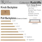 TOP KNOBS TK3285HB Radcliffe Pull Backplate - Honey Bronze