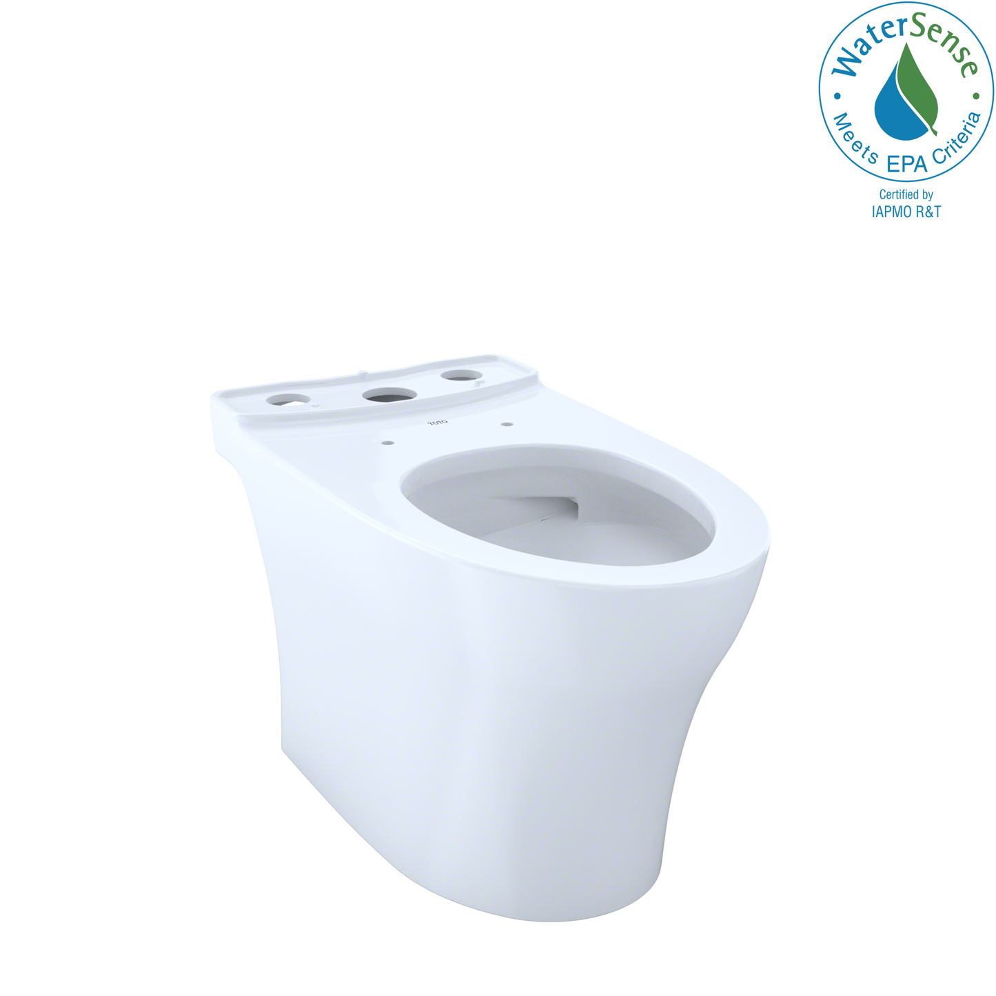 TOTO CT446CEFGN#01 Aquia Iv Elongated Universal Height Skirted Toilet Bowl With Cefiontect - Cotton White