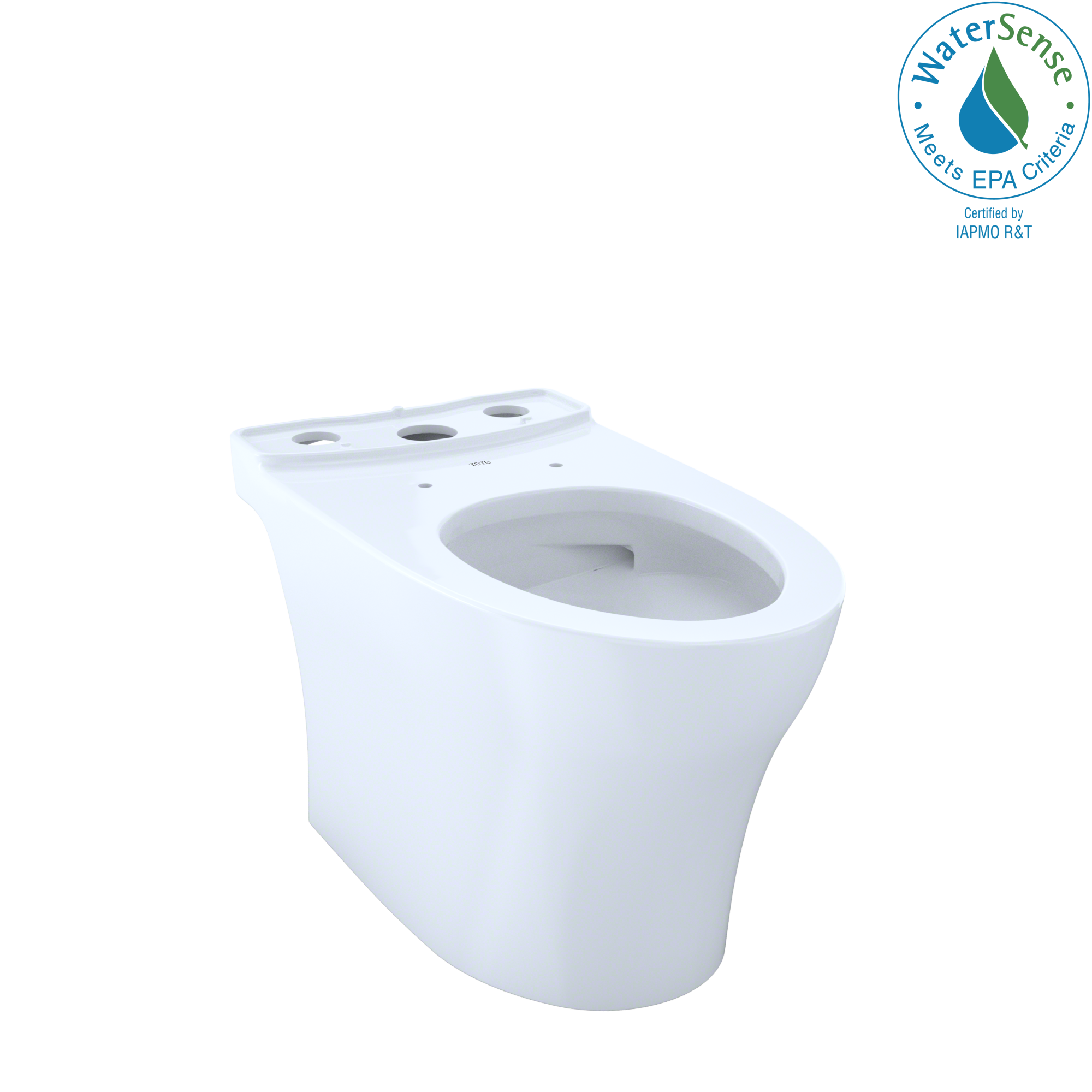TOTO CT446CEFGN#01 Aquia Iv Elongated Universal Height Skirted Toilet Bowl With Cefiontect - Cotton White