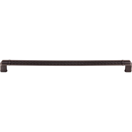 TOP KNOBS TK207SAB Tower Bridge 12" Center to Center Bar Pull - Sable