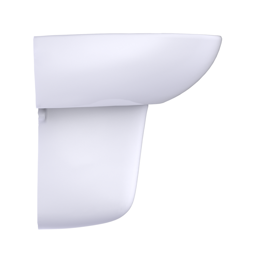 TOTO LHT241.8G#01 Supreme Oval Wall-Mount Bathroom Sink With Cefiontect And Shroud For 8 Inch Center Faucets - Cotton White