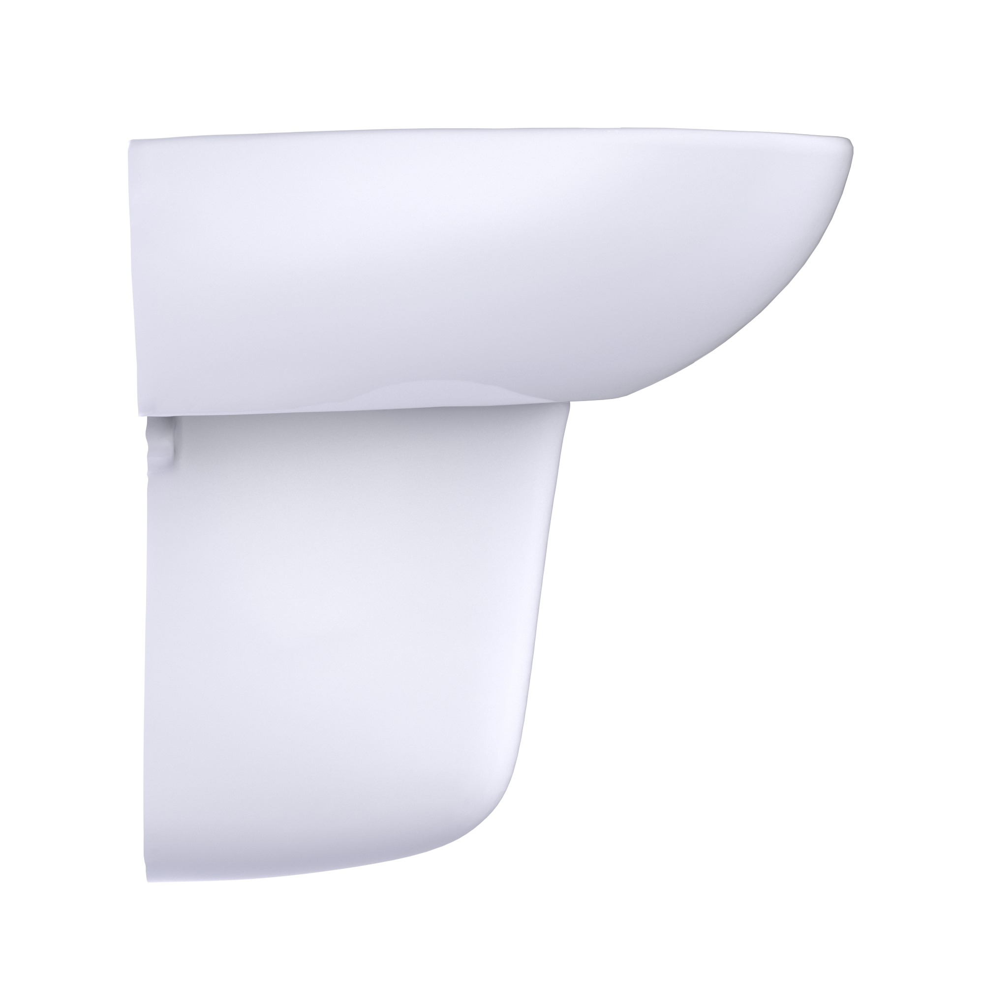 TOTO LHT241.4G#01 Supreme Oval Wall-Mount Bathroom Sink With Cefiontect And Shroud For 4 Inch Center Faucets - Cotton White