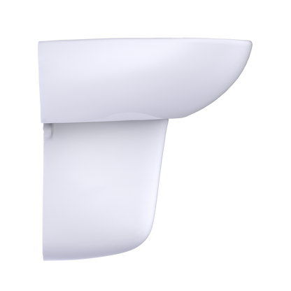 TOTO LHT241G#01 Supreme Oval Wall-Mount Bathroom Sink With Cefiontect And Shroud For Single Hole Faucets - Cotton White