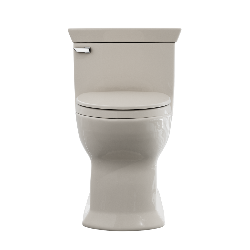 TOTO MS964124CEFG#12 Soiree One Piece Elongated 1.28 Gpf Universal Height Skirted Toilet With Cefiontect - Sedona Beige
