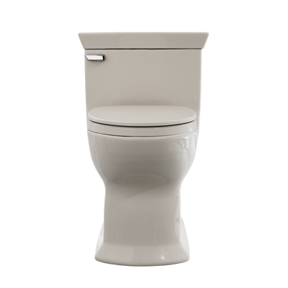 TOTO MS964124CEFG#12 Soiree One Piece Elongated 1.28 Gpf Universal Height Skirted Toilet With Cefiontect - Sedona Beige