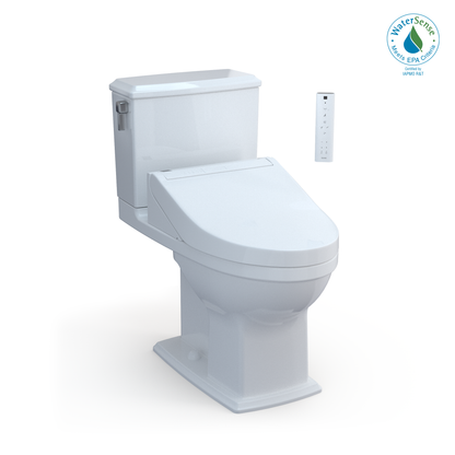 TOTO MW4943084CEMFG#01 Washlet+  Connelly Two-Piece Elongated Dual Flush 1.28 And 0.9 Gpf Toilet And Washlet C5 Bidet Seat - Cotton White