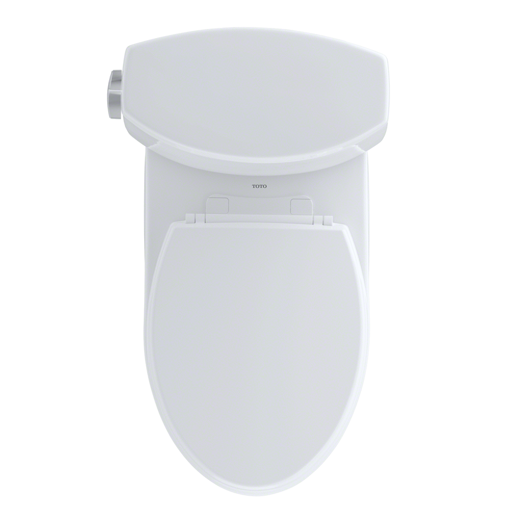 TOTO CST474CEFRG#01 Vespin Ii Two-Piece Elongated 1.28 Gpf Universal Height Skirted Toilet With Cefiontect And Right-Hand Trip Lever - Cotton White