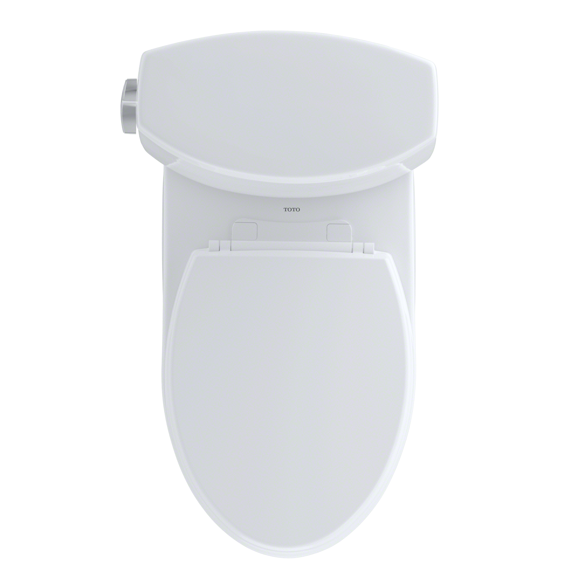 TOTO CST474CEFRG#01 Vespin Ii Two-Piece Elongated 1.28 Gpf Universal Height Skirted Toilet With Cefiontect And Right-Hand Trip Lever - Cotton White