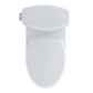 TOTO CST474CEFRG#01 Vespin II Two-Piece Elongated 1.28 GPF Universal Height Skirted Toilet with CEFIONTECT and Right-Hand Trip Lever , Cotton White