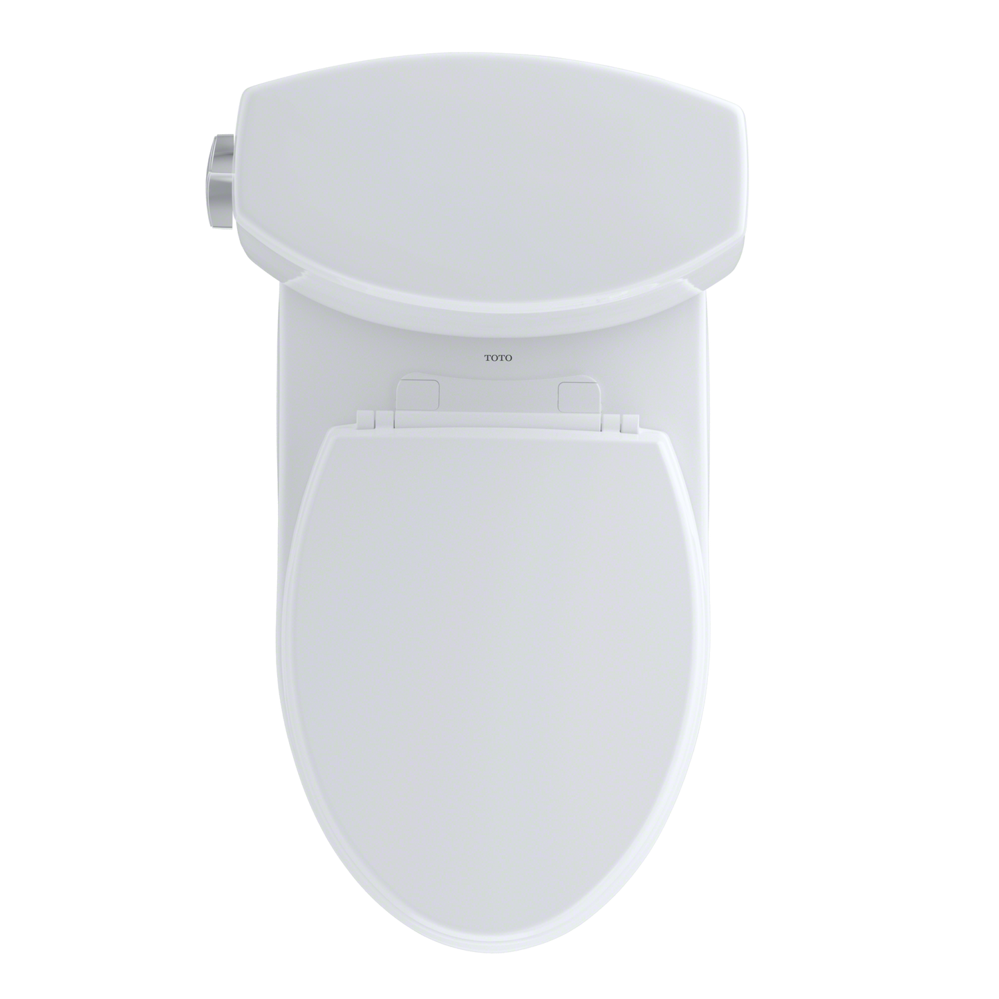 TOTO CST474CEFRG#01 Vespin II Two-Piece Elongated 1.28 GPF Universal Height Skirted Toilet with CEFIONTECT and Right-Hand Trip Lever , Cotton White