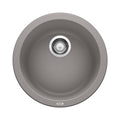 BLANCO 513382 Rondo Rondo SILGRANIT 18" Dual Mount Bar Sink - Metallic Gray in Metallic Gray