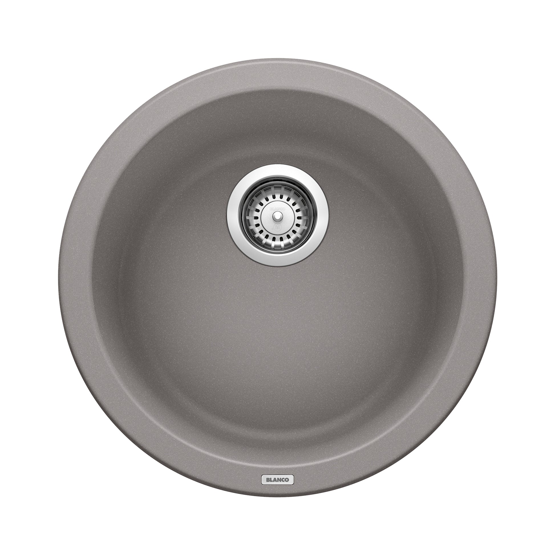 BLANCO 513382 Rondo Rondo SILGRANIT 18" Dual Mount Bar Sink - Metallic Gray in Metallic Gray